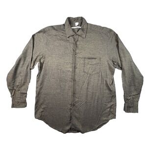 Moreno Martini Da Firenze Men's XL‎ Brown Italian Cotton Button Up Made in Italy
